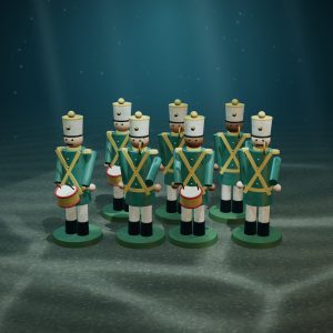 Marching Band of the Drowned Fleet — 7 Musicians — photographed on the sea floor
