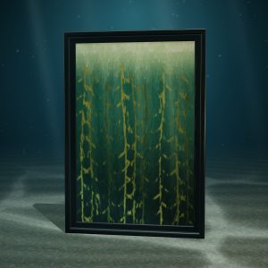 Kelp Cathedral — Acrylic on Board — photographed on the sea floor