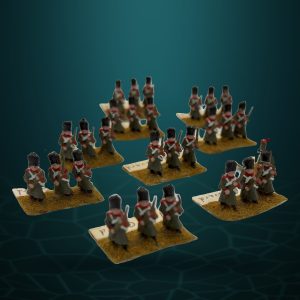 Grenadiers in Bearskins, Red Facings