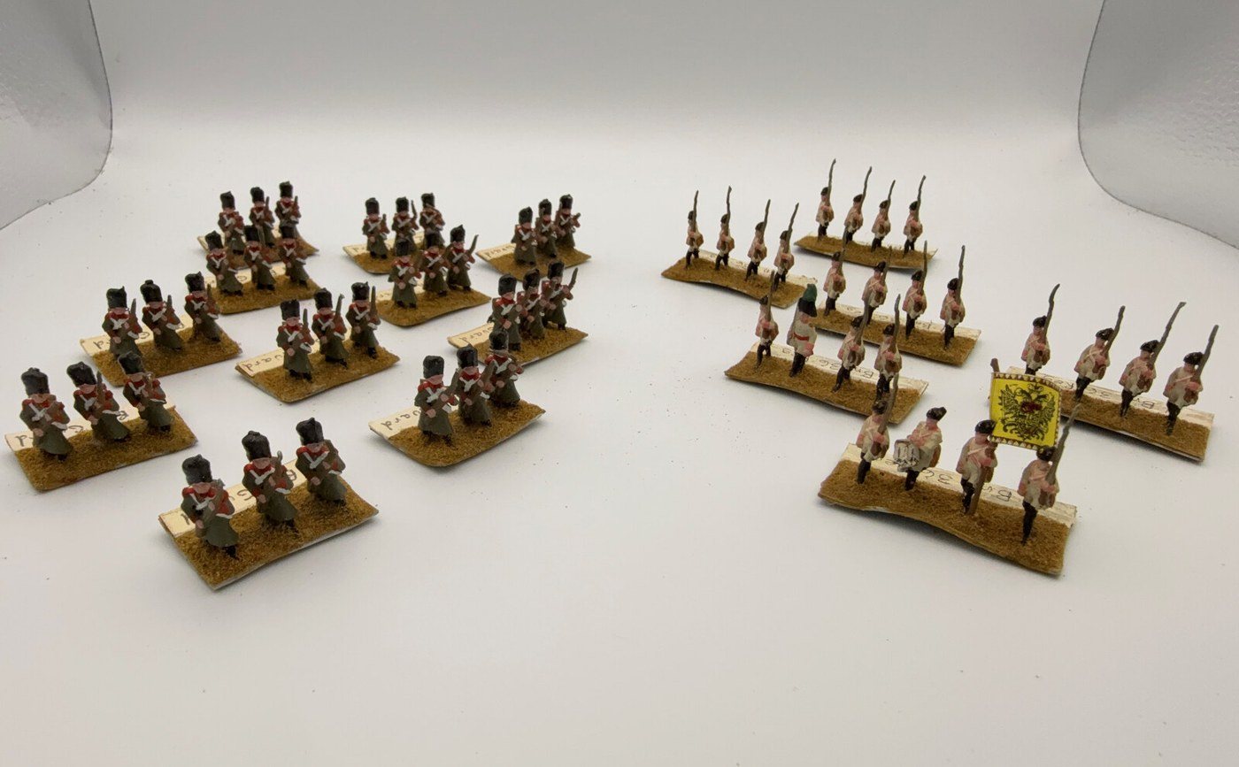 Grenadiers in Bearskins, Red Facings