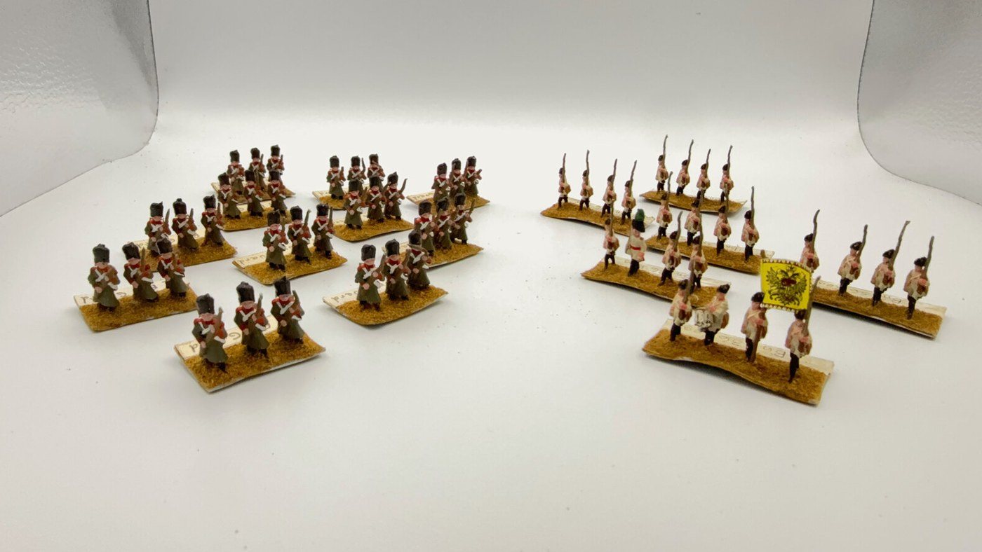 Grenadiers in Bearskins, Red Facings