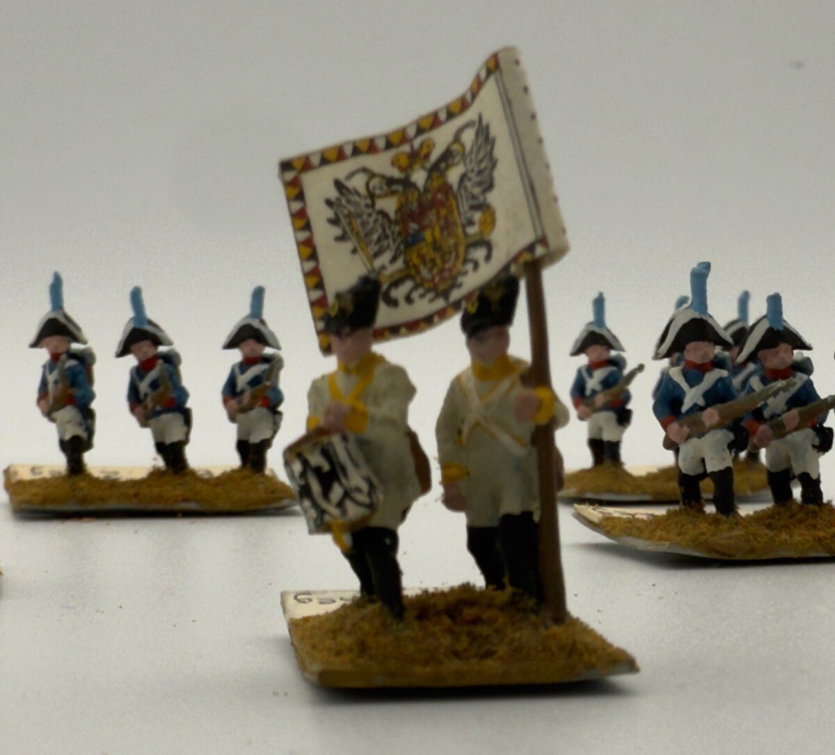 Blue Coats with a White Eagle Standard