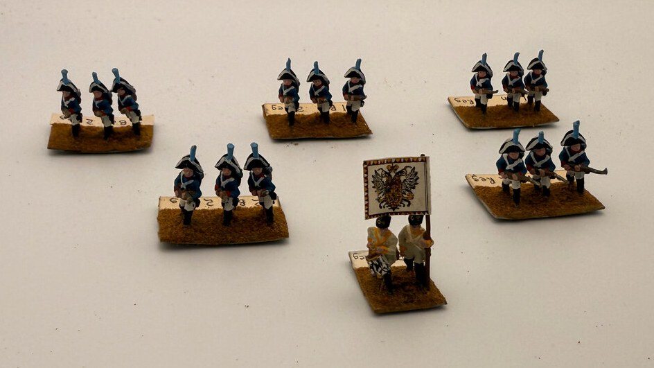 Blue Coats with a White Eagle Standard