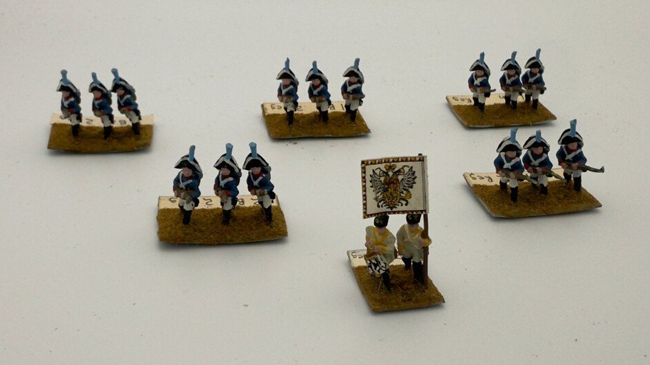Blue Coats with a White Eagle Standard