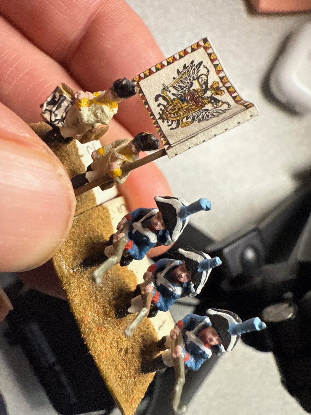 Blue Coats with a White Eagle Standard