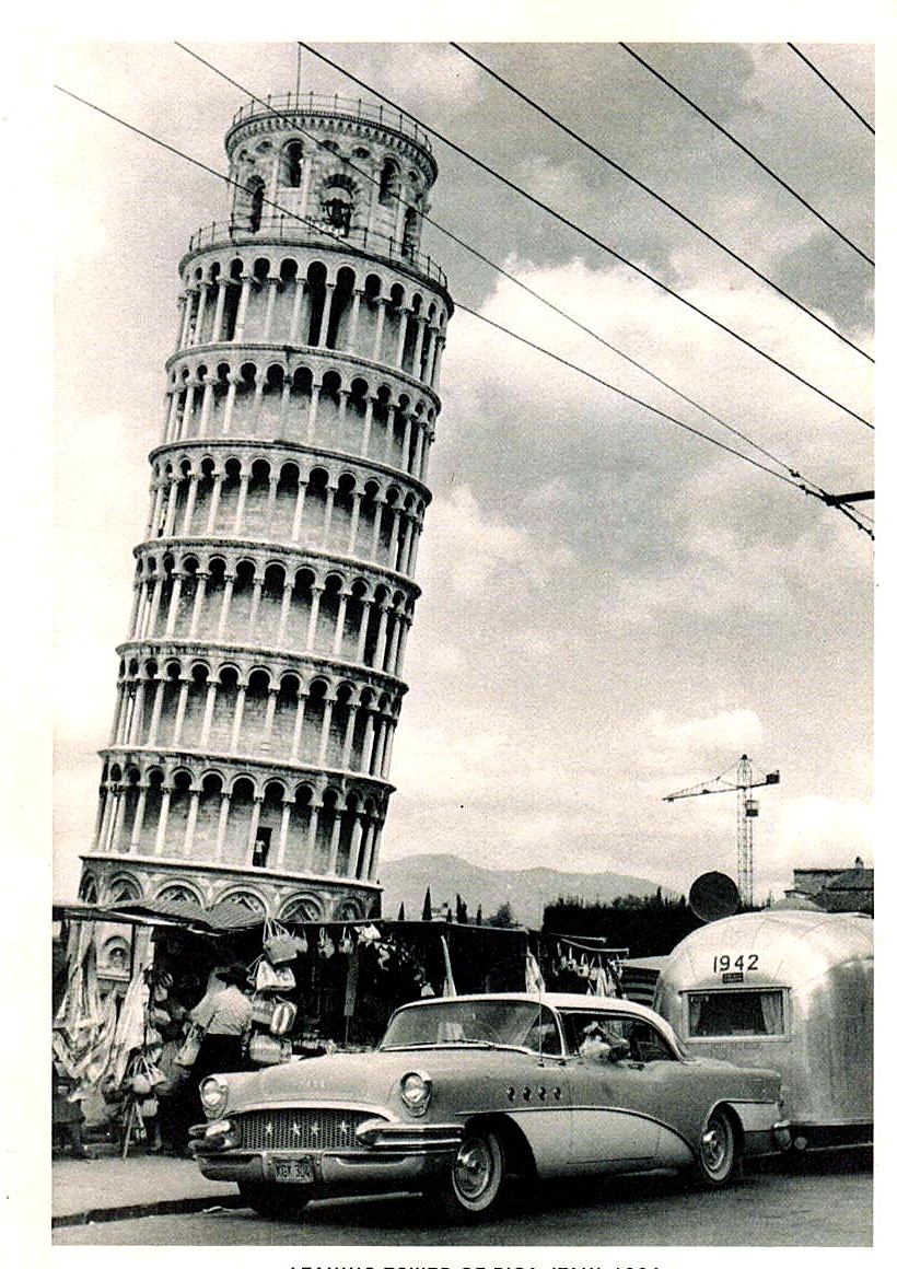 Lot 216 — Airstream Postcard, Leaning Tower of Pisa, Italy - Image 2