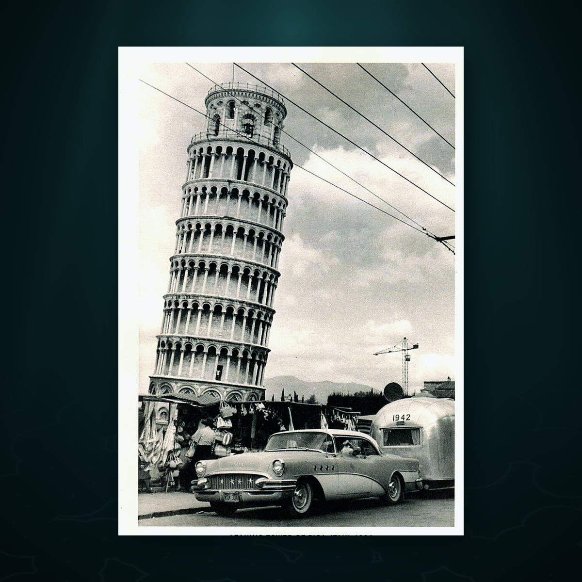 Lot 216 — Airstream Postcard, Leaning Tower of Pisa, Italy