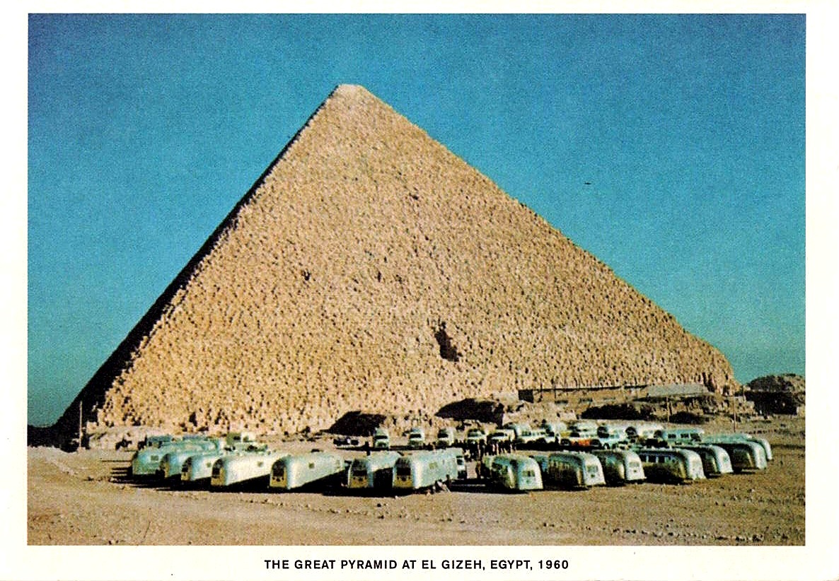 Lot 218 — Airstream Postcard, "The Great Pyramid at El Gizeh, Egypt, 1960" - Image 2