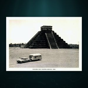 Airstream Postcard, “Chichén Itzá, Yucatán, Mexico, 1956”