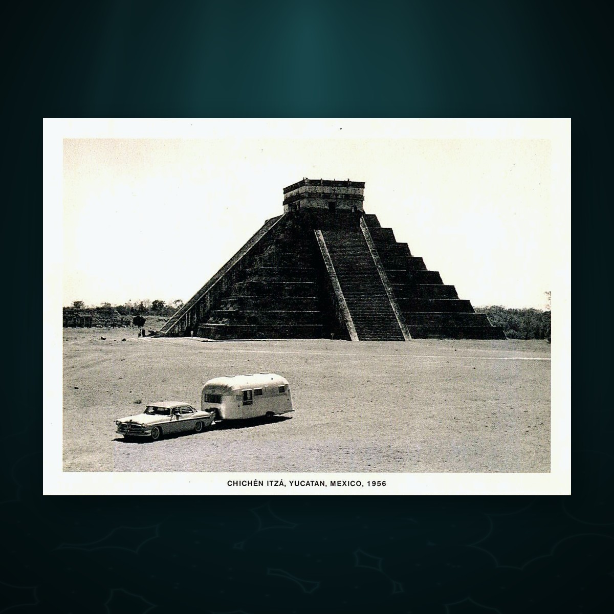 Lot 219 — Airstream Postcard, "Chichén Itzá, Yucatán, Mexico, 1956"