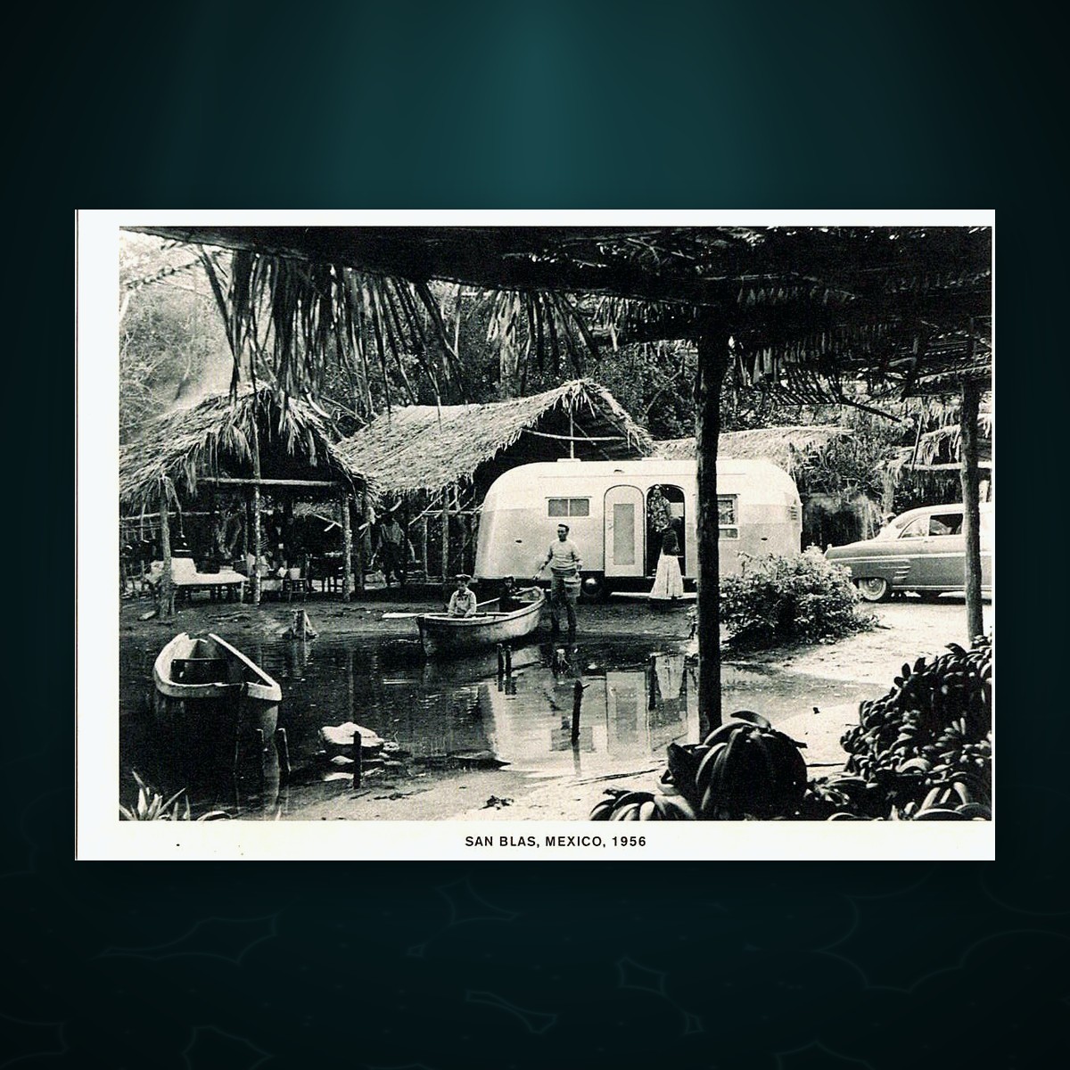 Lot 221 — Airstream Postcard, "San Blas, Mexico, 1956"