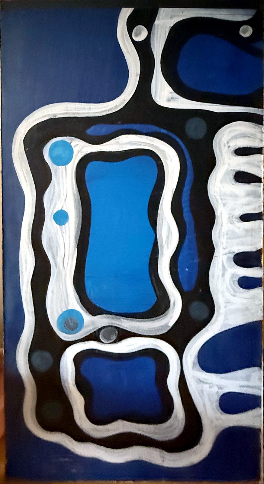 Lot 231 — Blue Totem with White Rivers - Image 2
