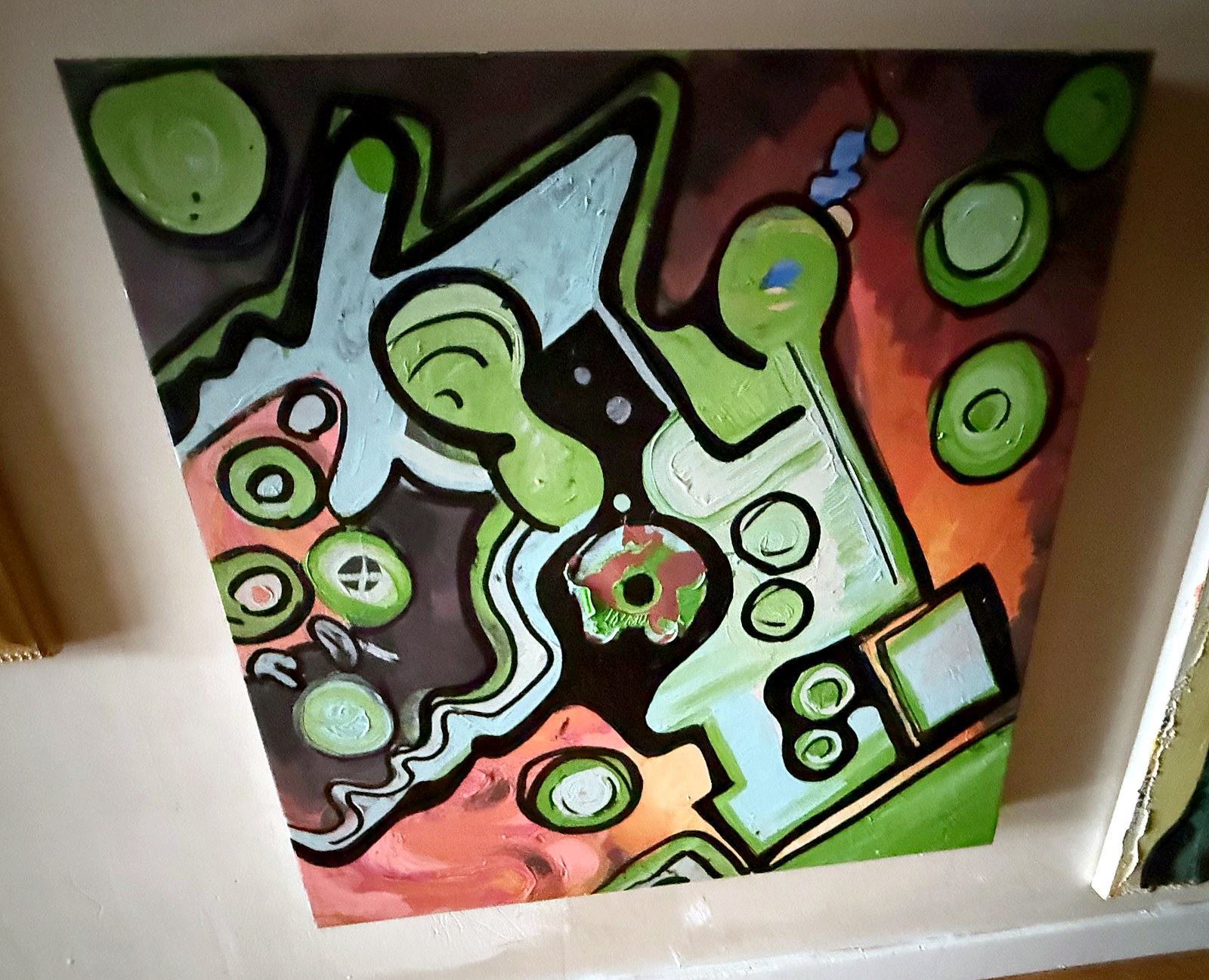 Lot 233 — Green Rings and Pink Smoke - Image 3