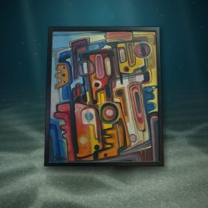 Lot 072 — Cubist Machine, Black Frame