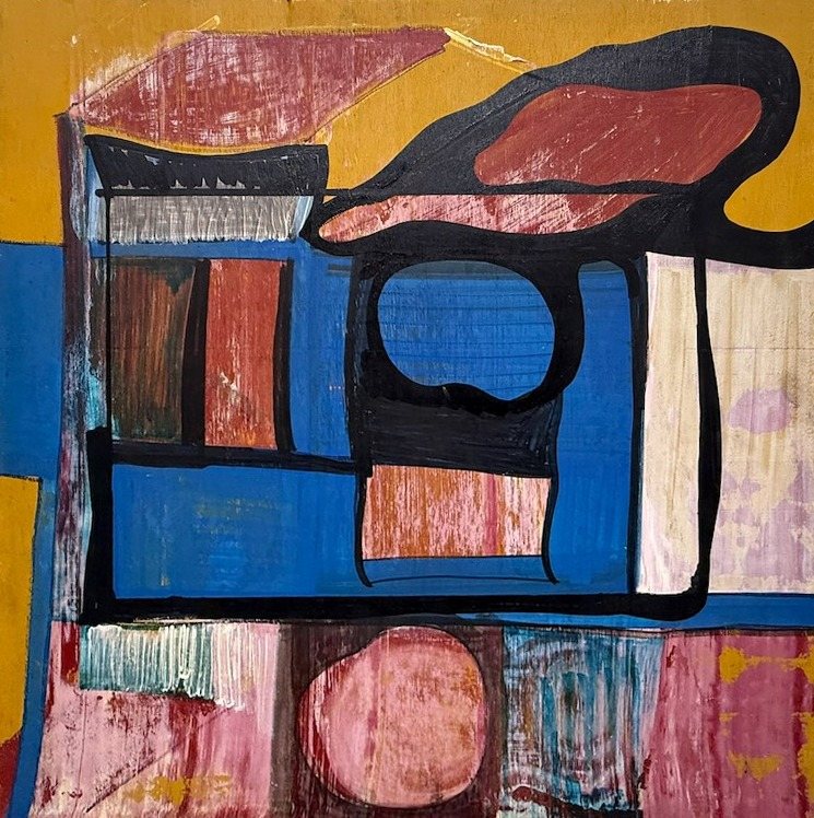 Lot 085 — Blue Rooms, Ochre Board - Image 2
