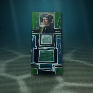 Lot 097 — Renaissance Portrait in Green Panels