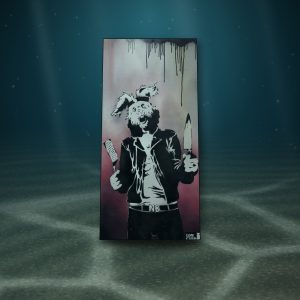 Lot 098 — Rabbit with a Knife, Stencil