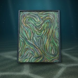 Lot 101 — Green Swirl, Silver Frame