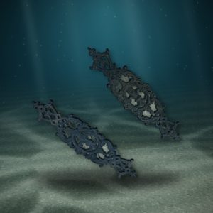 Lot 103 — Pair of Openwork Wall Ornaments