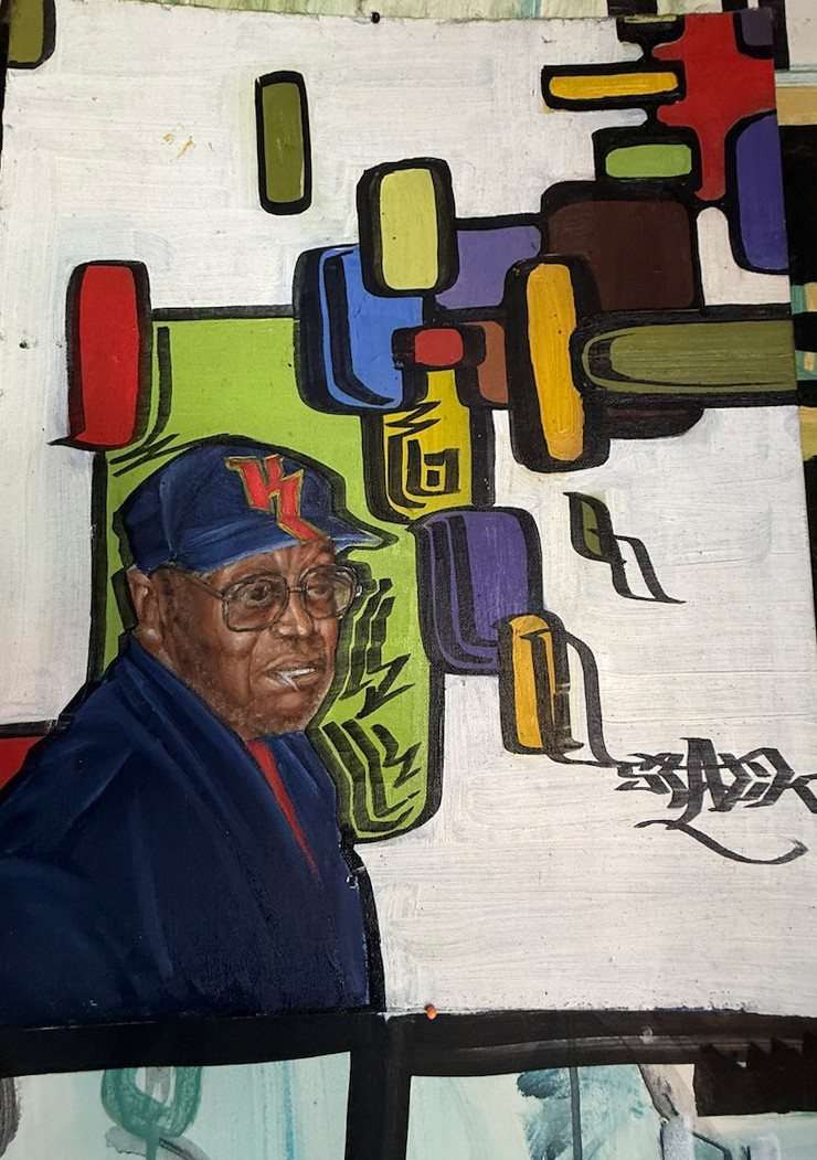Lot 111 — Man in a Blue Cap, Graffiti Lettering - Image 2