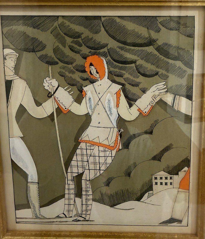 Lot 136 — Orange Hood in the Snow - Image 2