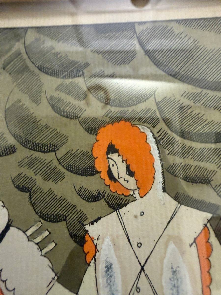 Lot 136 — Orange Hood in the Snow - Image 4