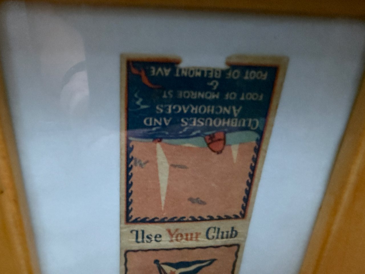 Lot 140 — Chicago Yacht Club Matchbook, Shadowbox Frame - Image 5