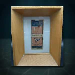 Chicago Yacht Club Matchbook, Shadowbox Frame — Whaleworx lot 140