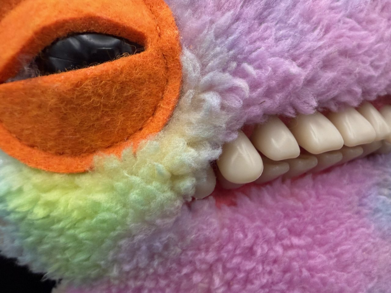 Lot 143 — Fuggler Plush, Rainbow with Orange Eyes - Image 3