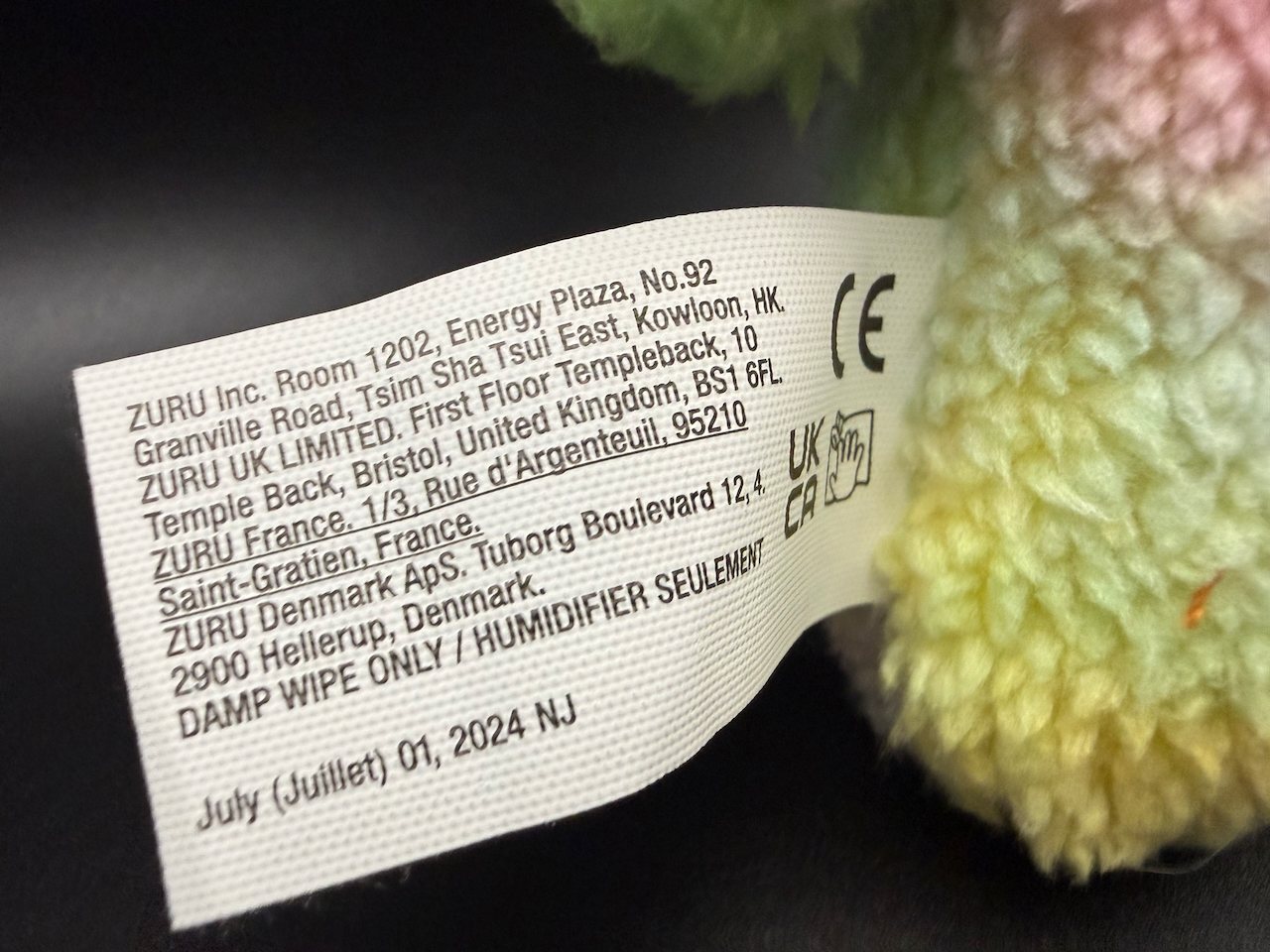 Lot 143 — Fuggler Plush, Rainbow with Orange Eyes - Image 5