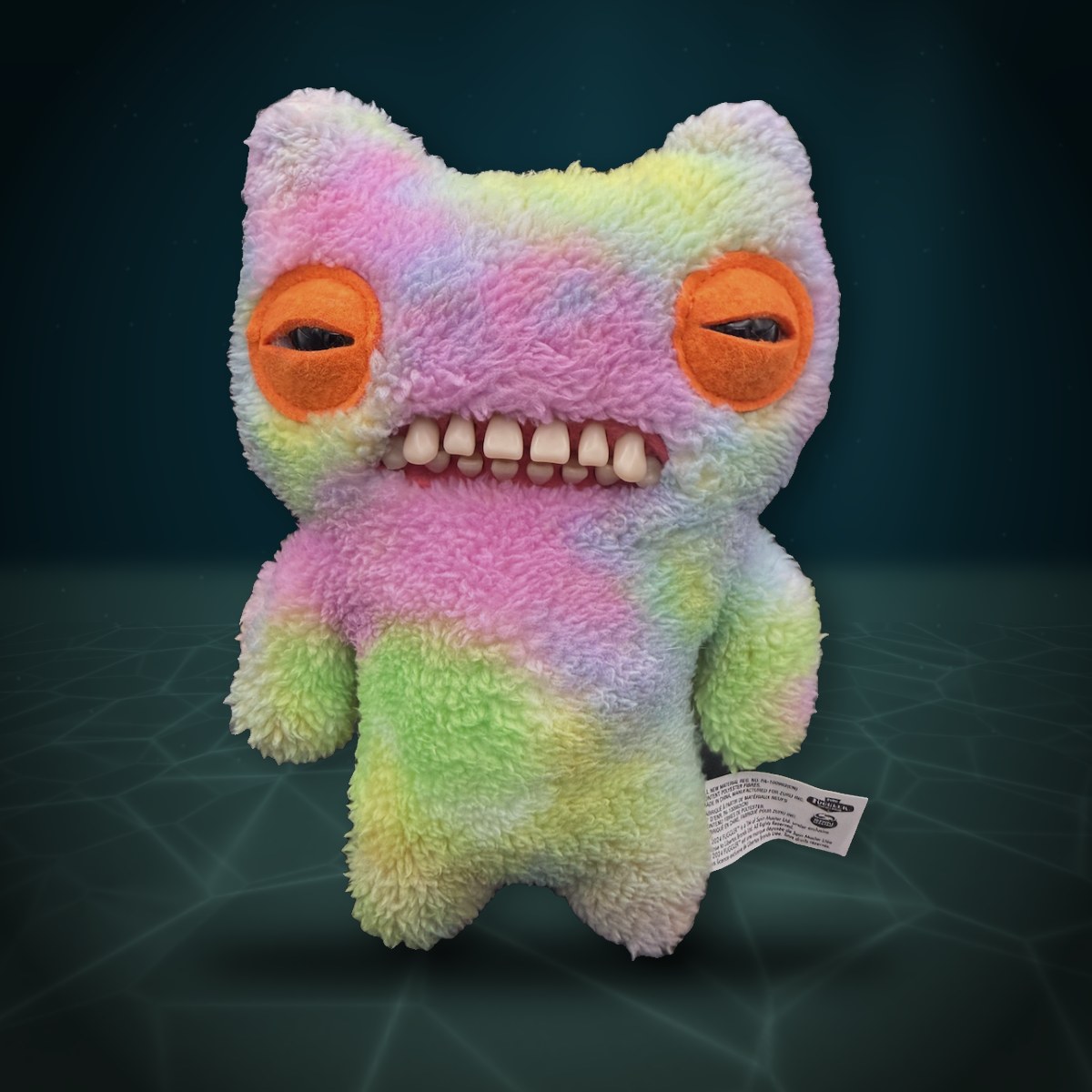 Fuggler Plush, Rainbow with Orange Eyes — Whaleworx lot 143