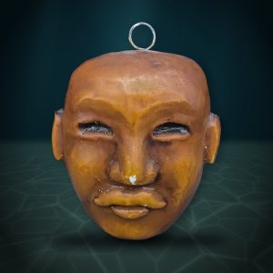 Painted Face Mask on a Ring Hanger — Whaleworx lot 144