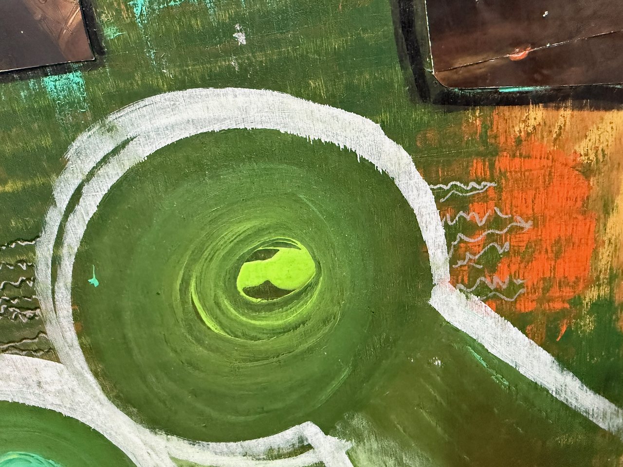 Lot 161 — Two Green Eyes Over a Torn Old Master - Image 7