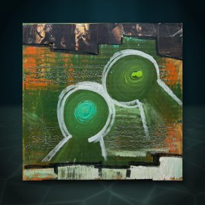 Two Green Eyes Over a Torn Old Master