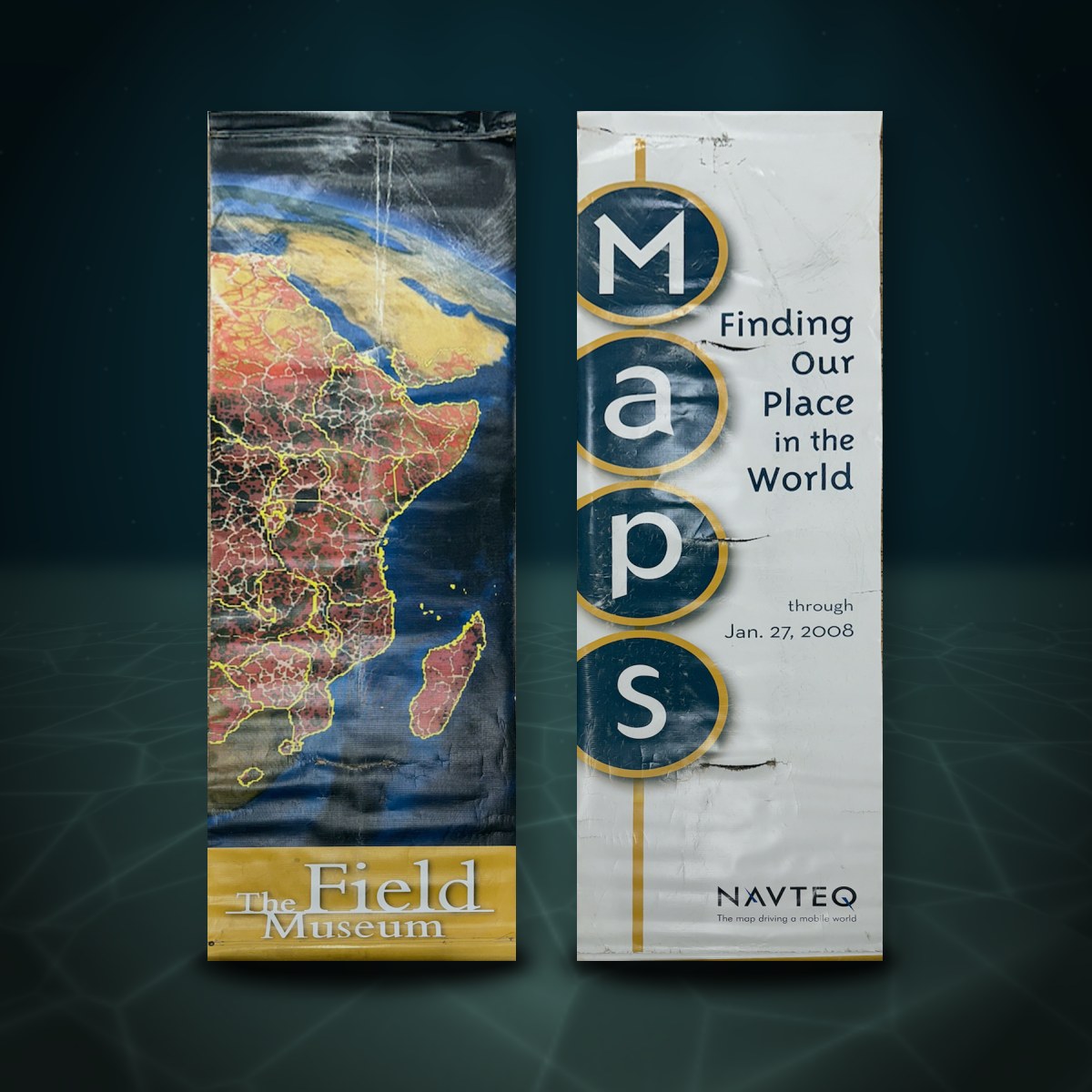 The Field Museum Maps Banners, Africa — Whaleworx lot 168