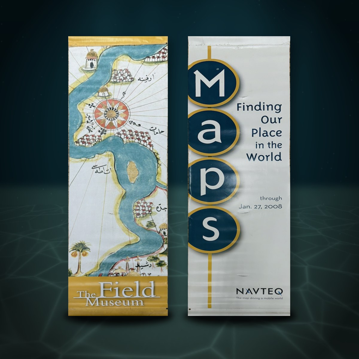 The Field Museum Maps Banners, River Map — Whaleworx lot 169