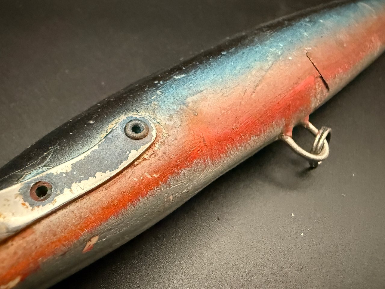 Lot 171 — Finnish Fishing Lure, Blue and Red - Image 3