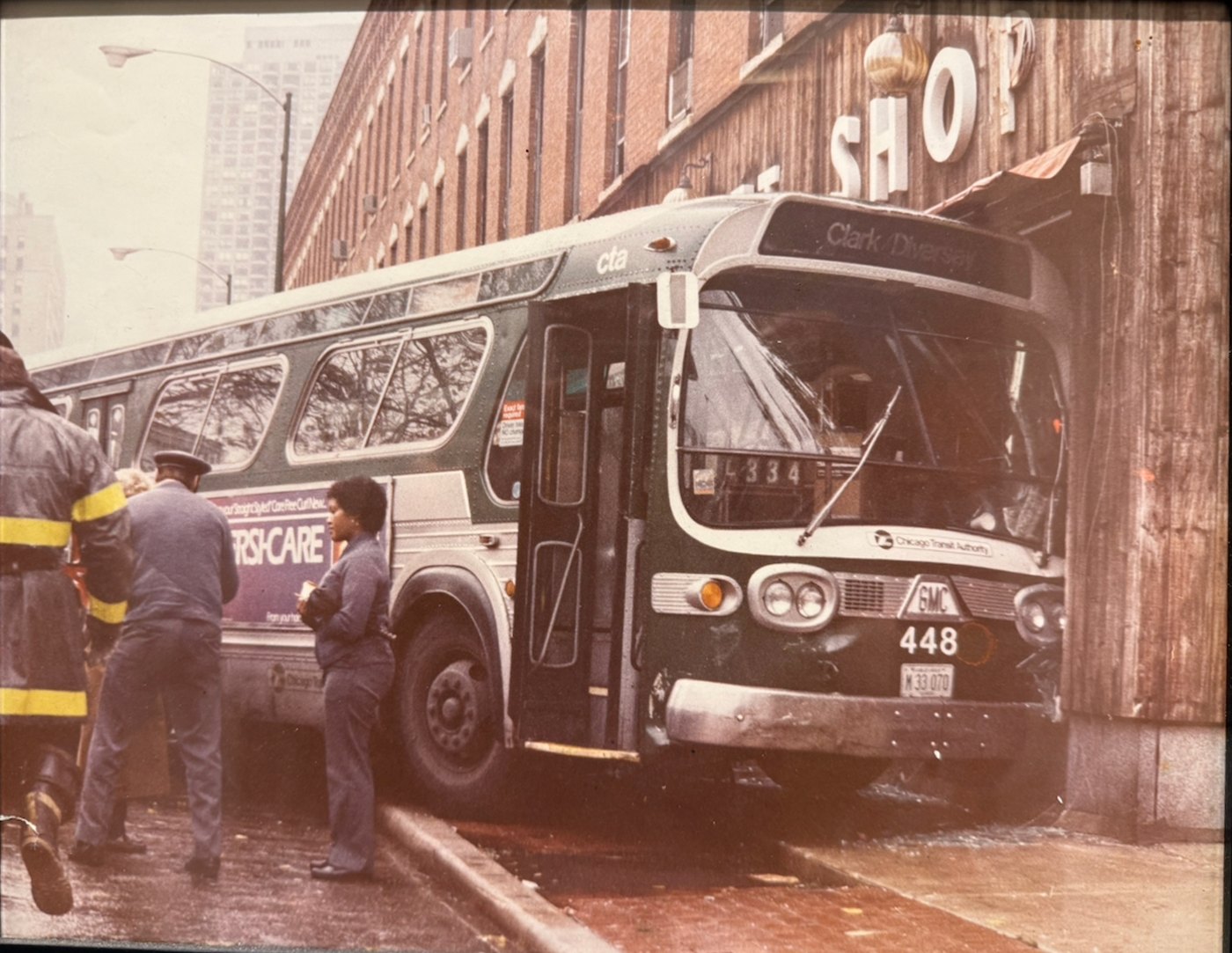 Lot 174 — CTA Bus 448 Crash Photograph, Framed - Image 2