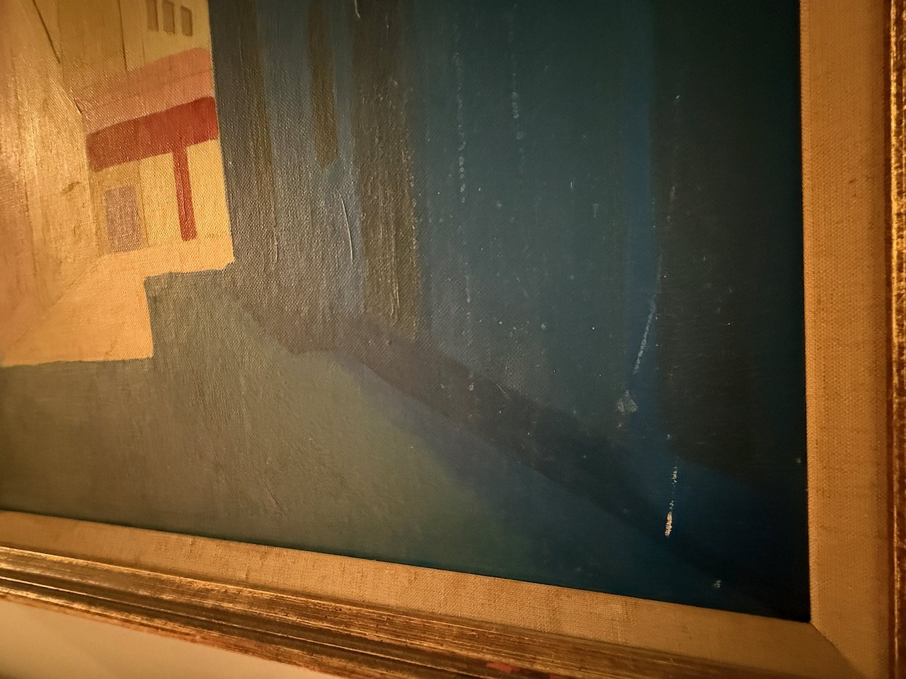 Lot 175 — Blue Alley with a Street Lamp - Image 5