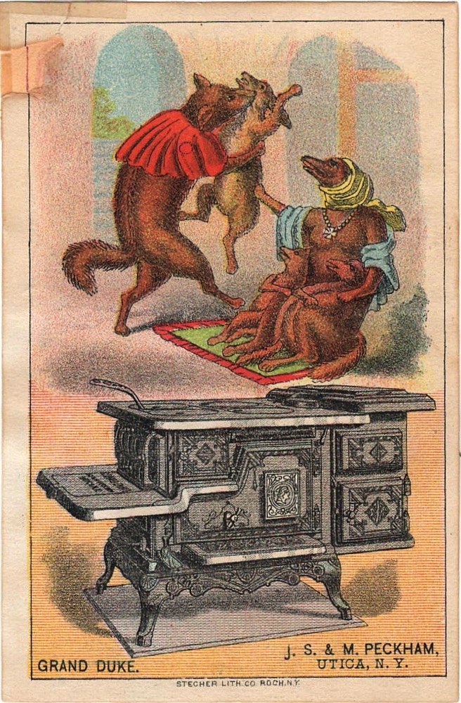 Lot 184 — Grand Duke Wood Cooking Stove Trade Card, J. S. & M. Peckham - Image 2
