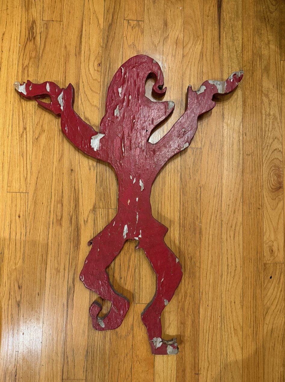 Lot 189 — Red Jester Cutout - Image 2