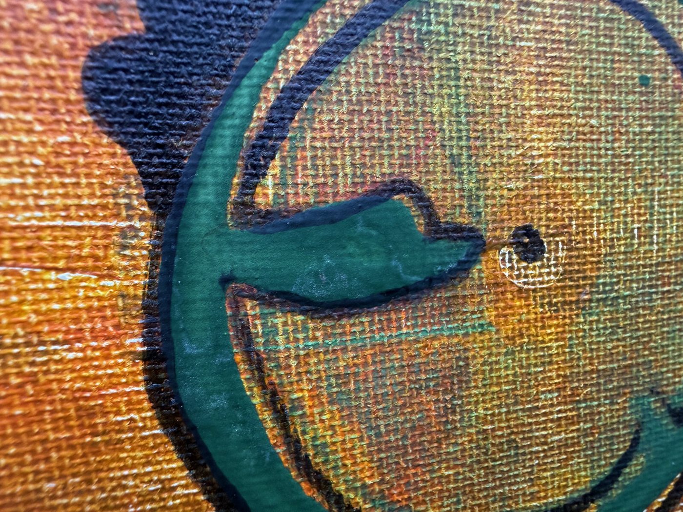 Orange Field with a Green Ring