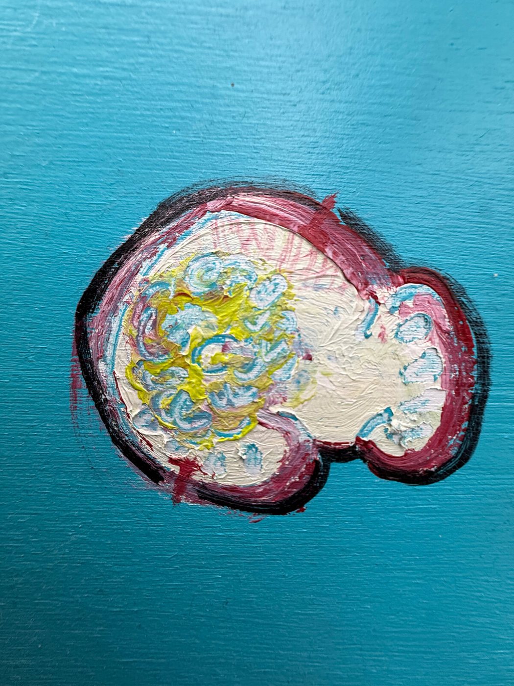 Turquoise with Floating Forms