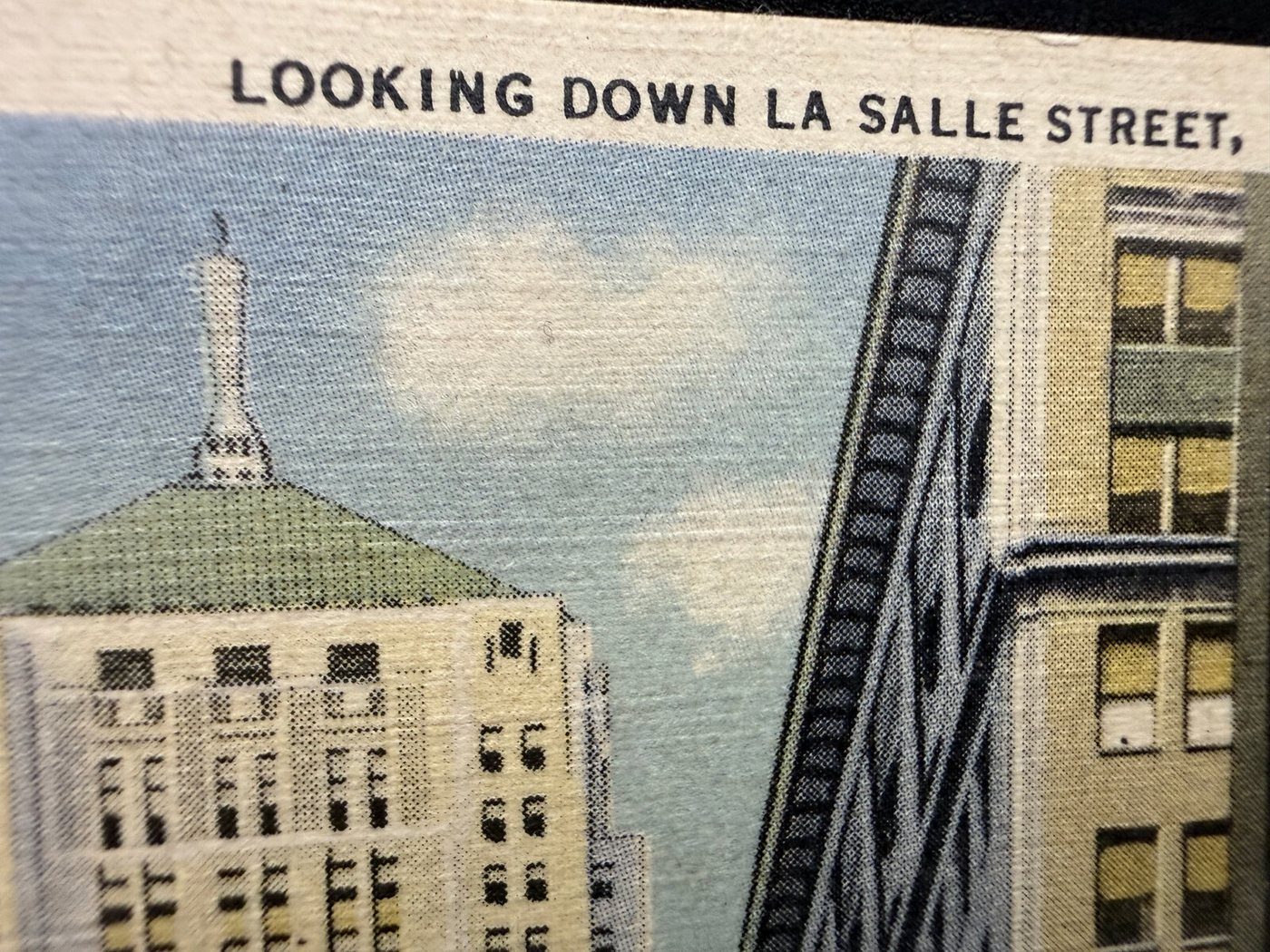 Looking Down La Salle Street, Chicago Postcard