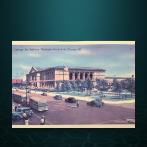 Chicago Art Institute, Route 66 Postcard (1993)