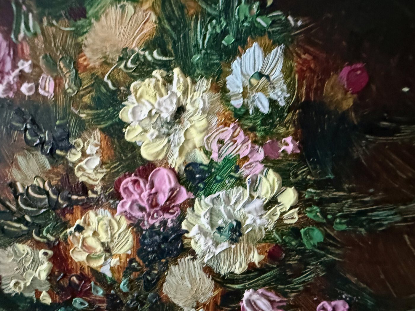 Floral Still Life in a Carved Gilt Frame